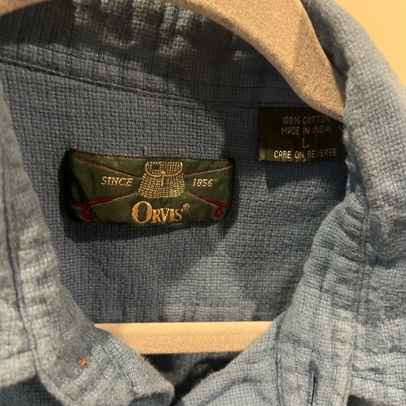 Vintage Orvis Shirt Short Sleeve Button Down - Picture 2 of 3